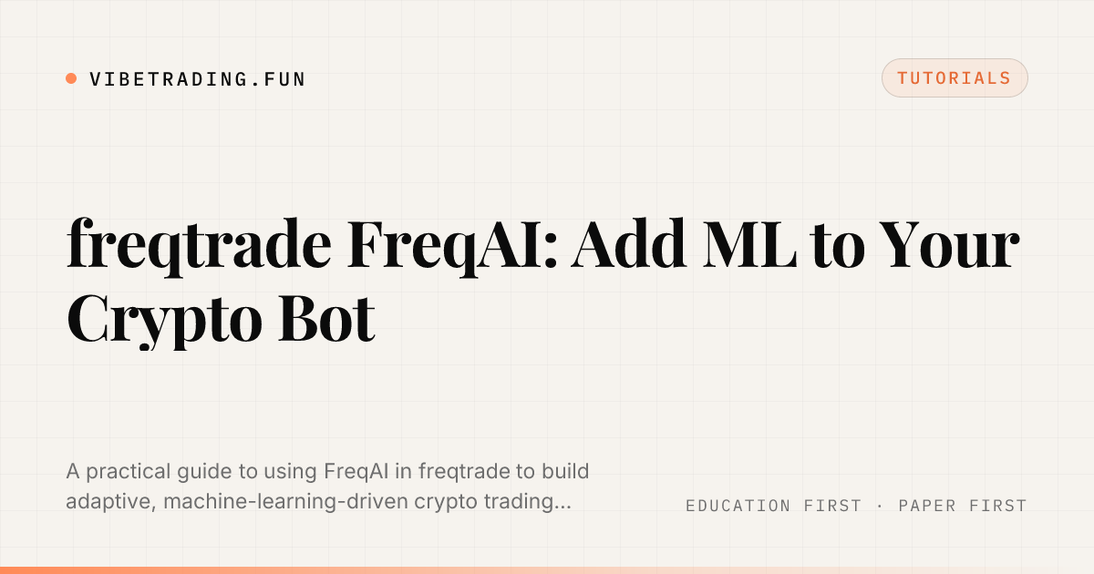 freqtrade FreqAI: Add ML to Your Crypto Bot
